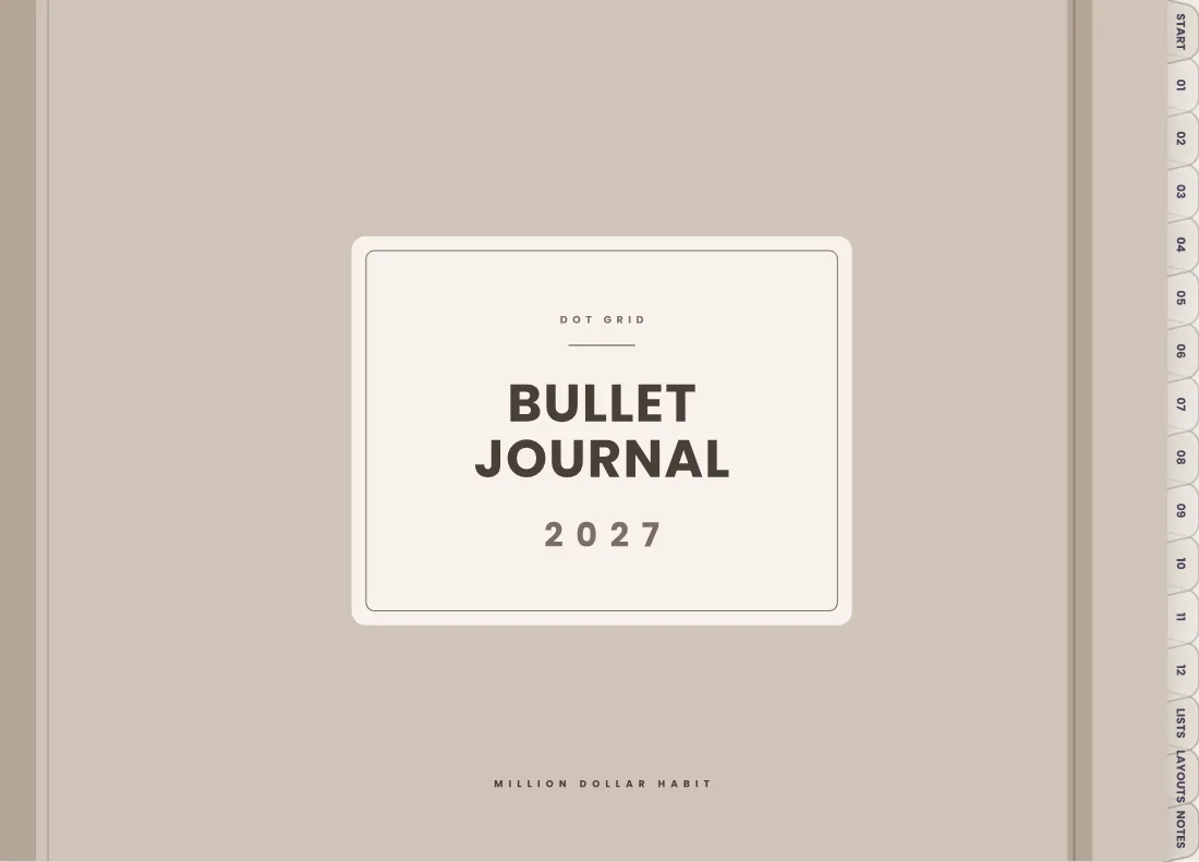 2027 Bullet Journal cover