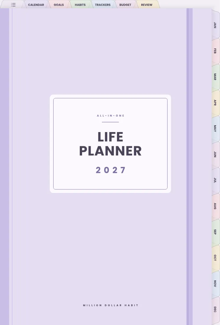 2027 All-in-One Life Planner cover